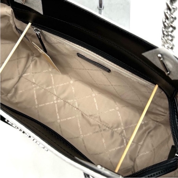 Michael Kors Jet Set Travel Chain Shoulder Bag & Trifold Wallet Matching Set - Picture 7 of 13